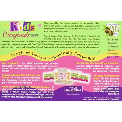 Originals by Africa's Best Kids Natural Conditioning Relaxer System With Scalpguard (Regular Kit) Fortified and Enriched with Our Special Herbal Blend, Protect and Strengthen Your Child¡¯s Hair