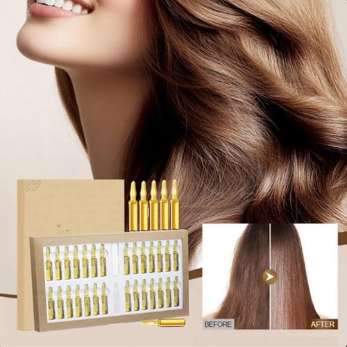 Stem Cell Complete Hair Growth Cycle Solution 2.0, Stem Cell & Multi-peptides Serum Ampoules for HairGrowth, Deep Repair for Thicker and Fuller Hair