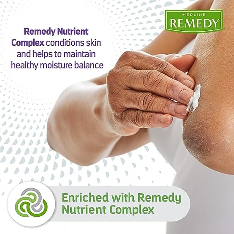 Medline Remedy Clinical Skin Cream, Vanilla Scent (16 fl oz), 2 Count, Moisturizing Face and Body Cream for All Ages, Paraben & Sulfate Free, Quick Absorbent Formula, Hypoallergenic Skin Moisturizer
