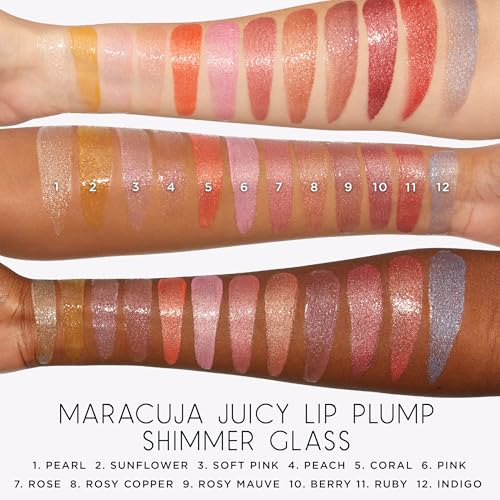tarte maracuja juicy shimmer glass lip plump ? Hydrating & Volumizing Lip Gloss Balm with Hyaluronic Acid & Vitamin E, Plumps & Moisturizes, Vegan & Cruelty-Free