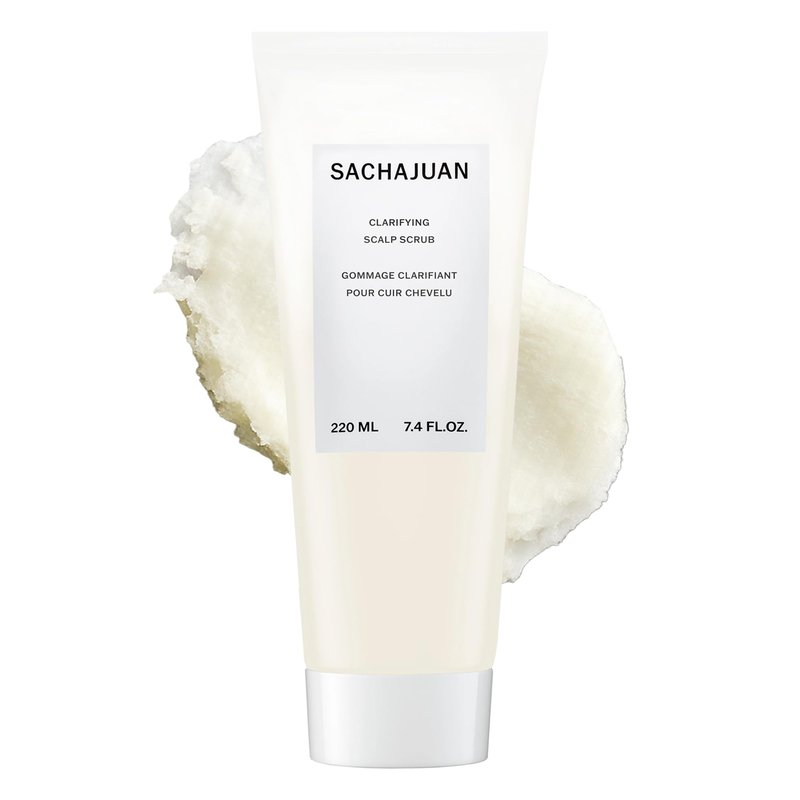 SACHAJUAN Clarifying Scalp Scrub | Sugar-Based Exfoliating Treatment for Scalp Buildup & Oil Control | Supports Microbiome Balance & Healthy Roots | Vegan & Sulfate-Free | 220 ml 7.4 fl oz