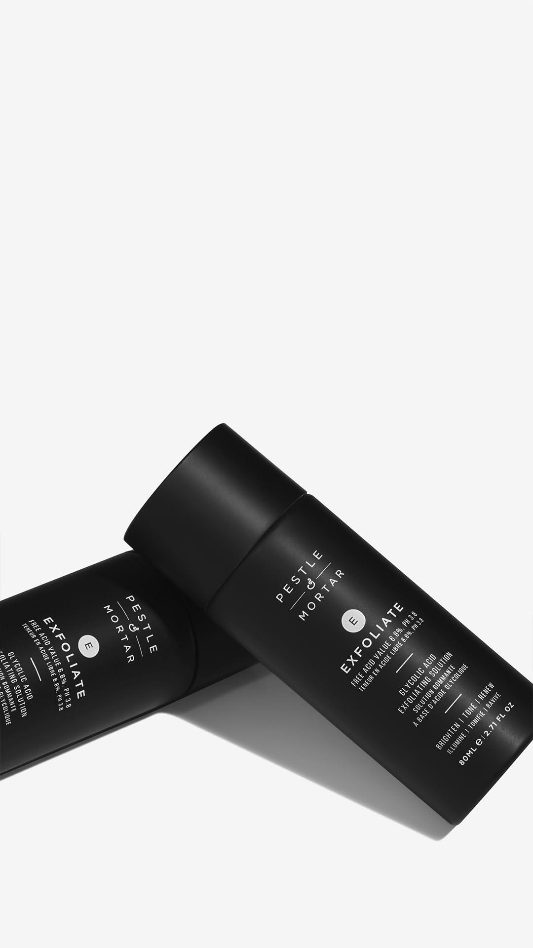 Pestle & Mortar Exfoliate 6.8% Glycolic Acid Facial Toner, Minimizes Pores and Even Skin Tone, Gentle AHA Exfoliator for face, Vegan & Cruelty-Free, 80ml