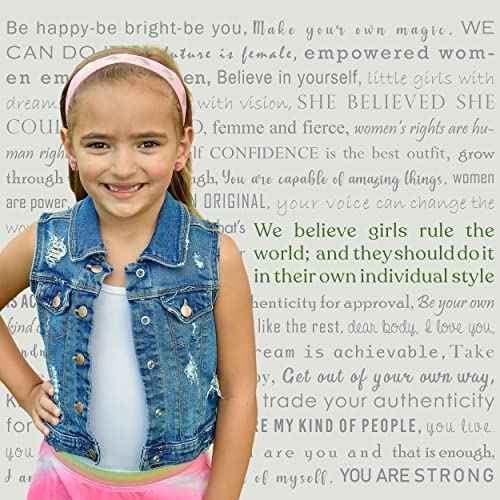 FROG SAC 6 Unicorn Headbands for Girls, Adjustable No Slip Glitter Hair Bands for Kids, Cute Little Girl Sports Head Bands, Sparkly Soccer Gymnastics Headband, Sparkle Hair Accessories