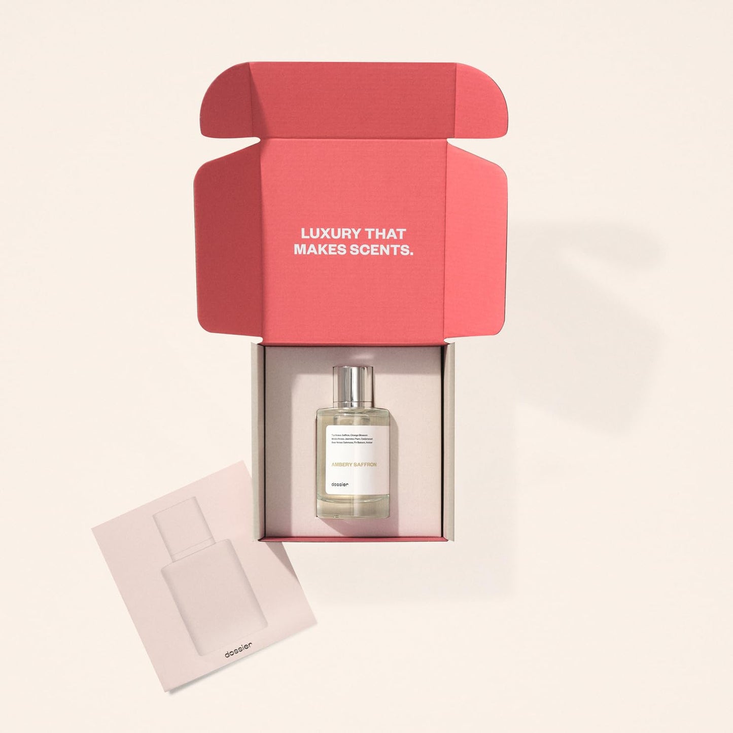 Dossier - Ambery Saffron - Eau de Parfum - Inspired by Baccarat Rouge 540 - Long-Lasting Fragrance - Unisex - 3.4 fl oz (100ml)