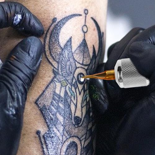 Artibetter Stainless Steel Tattoo Machine Tube Handle Grips Tip Tattoo Self Lock Grips for Tattoo Supplies Tools 25mm Metal Joycon