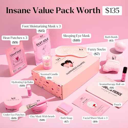 Spa Gifts for Women- Premium Self Care Spa Kit With Bath, Skin Care Sets & Self Care Items For Women - Ultimate Pampering Skin Care Set - Birthday Gifts - Spa Gift Baskets (Pack of 20)