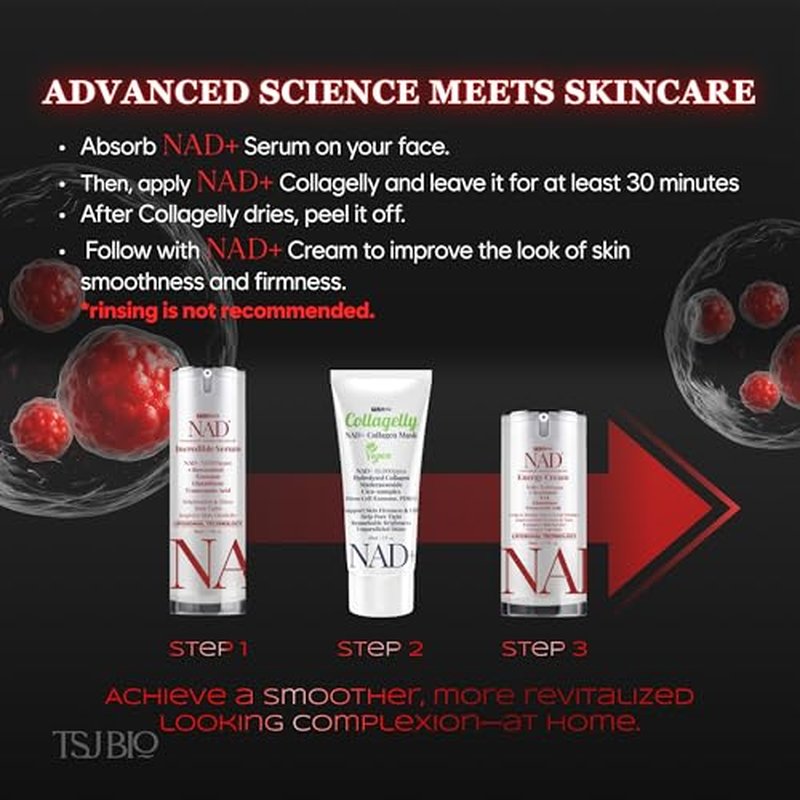 NAD+ Brilliant Brightening Serum - Advanced Formula with NAD+ 50,000PPM, Resveratrol, Exosomes, Glutathione & Tranexamic Acid