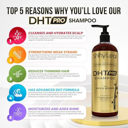 DHT Pro Shampoo Advanced Formula with Procapil and Capixyl, DHT Blockers and Natural Extracts, Anti-Thinning Shampoo for Men and Women, Revitalizes Scalp, Stimulates Follicles for Thicker Fuller Hair