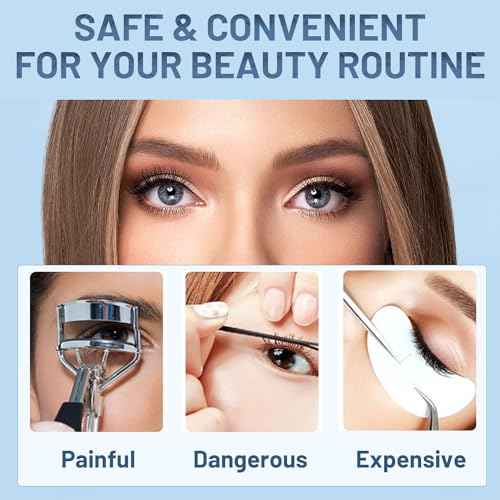 Heated Eyelash Curlers - Heated Lash Curler Best Seller Electric Eyelash Curler Rechargeable for 24H Long Lasting Natural Eyelashes, 4 Heating Modes, 8S Fast Heating, White