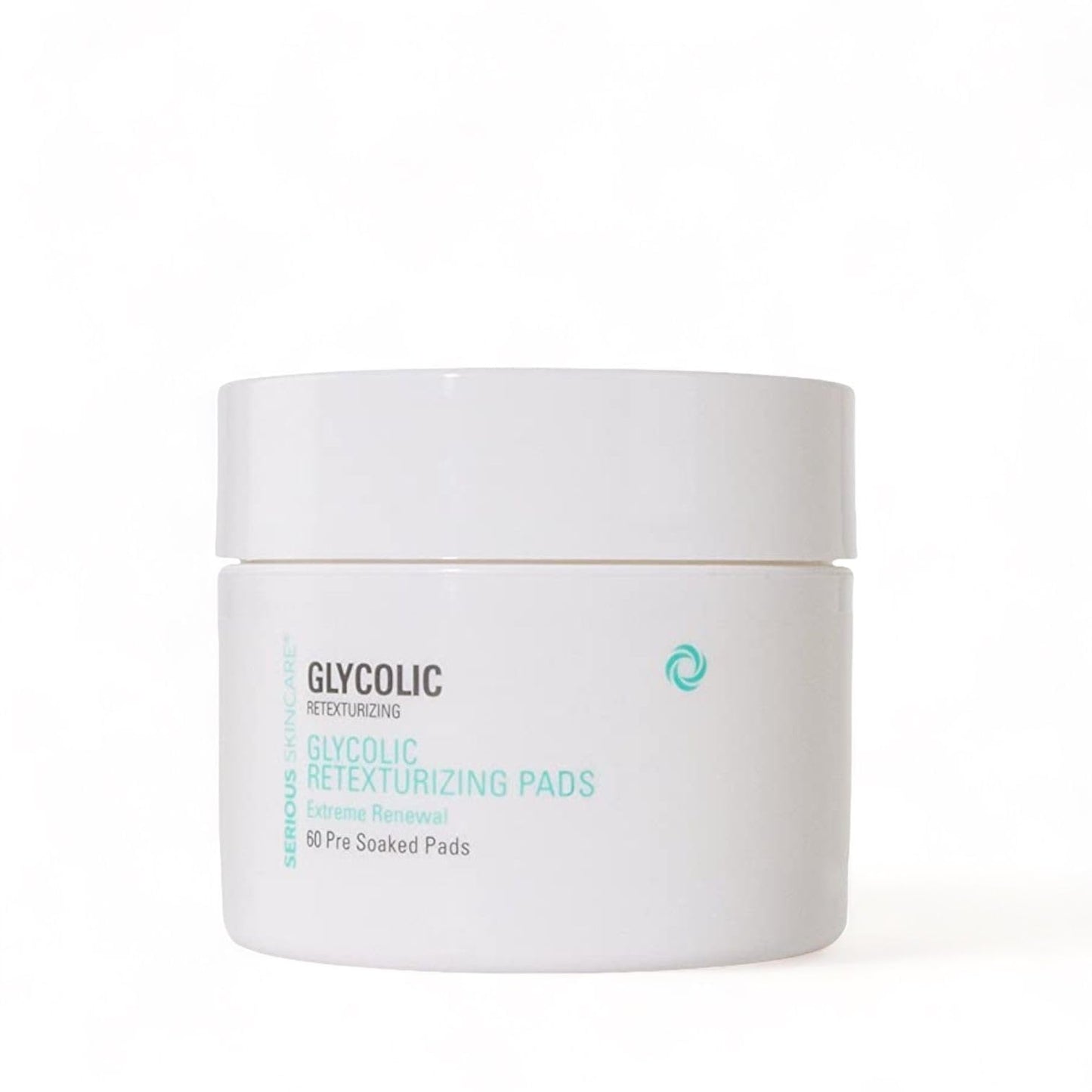 Serious Skincare - Glycolic Resurfacing Daily Exfoliating Face Pads, AHA Skin Treatment for Smoother, Glowing Skin, Reduces Blackheads - 60 Count