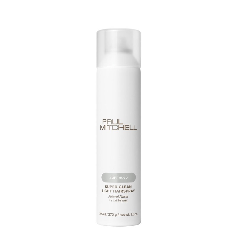 Paul Mitchell Super Clean Light Hairspray, Fast Drying, Soft Hold + Natural Finish, For Fine Hair, 9.5 oz