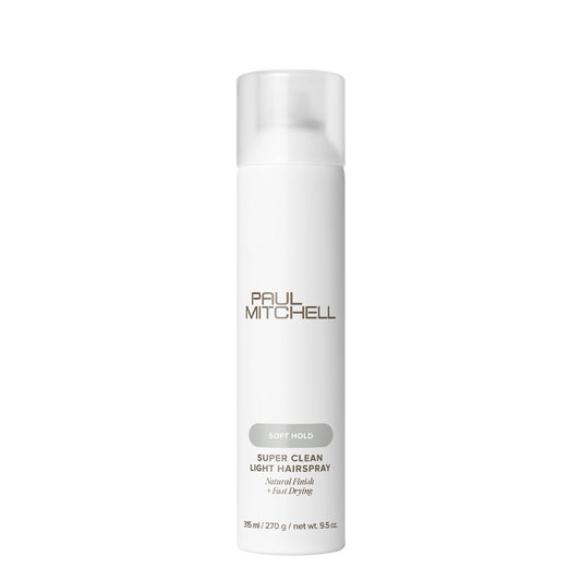 Paul Mitchell Super Clean Light Hairspray, Fast Drying, Soft Hold + Natural Finish, For Fine Hair, 9.5 oz