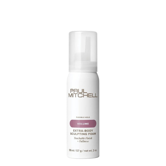 Paul Mitchell Extra-Body Sculpting Foam, Adds Fullness, Touchable Finish, For Fine Hair, 2 oz