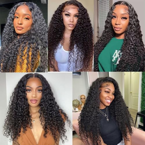 10 12 14 Inch Water Wave Bundles Human Hair 100% Unprocessed Curly Brazilian Virgin Hair Wet And Wavy 3 Bundles Human Hair Natural Black