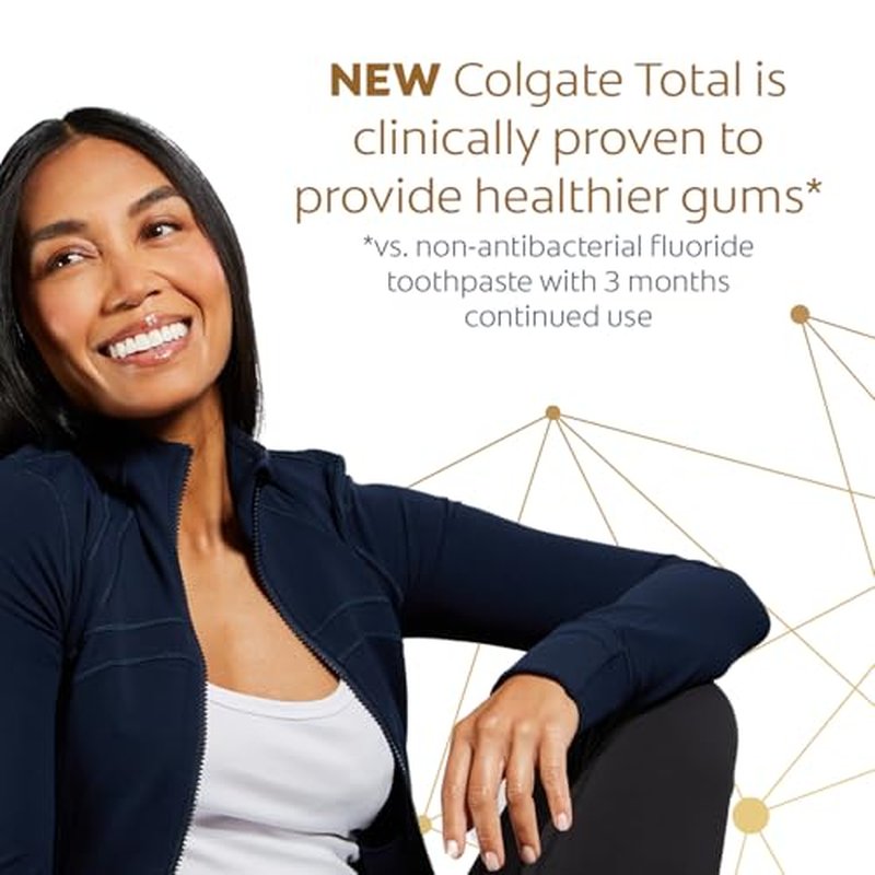 Colgate Total Whitening Toothpaste, Freshens Breath, Whitens Teeth and Provides Sensitivity Relief, Mint Flavor, 24 Pack