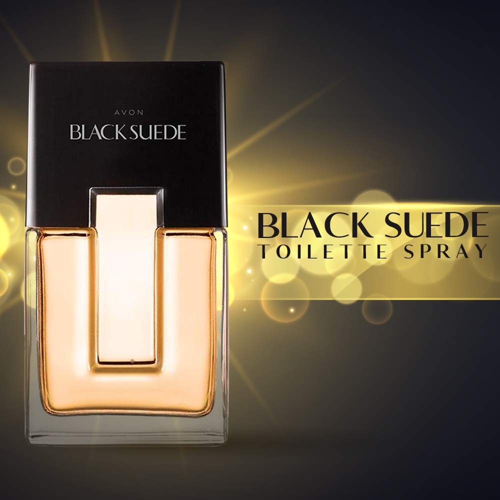 AVON Black Suede Eau de Toilette Spray for Men - 3.4 oz