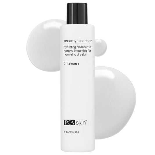 PCA SKIN Creamy Moisturizing Face Cleanser, Gentle Daily Face Wash for Dry and Sensitive Skin, Leaves Skin Feeling Soft and Smooth, Helps Remove Makeup, Dirt, and Impurities from Skin, 7.0 oz Bottle