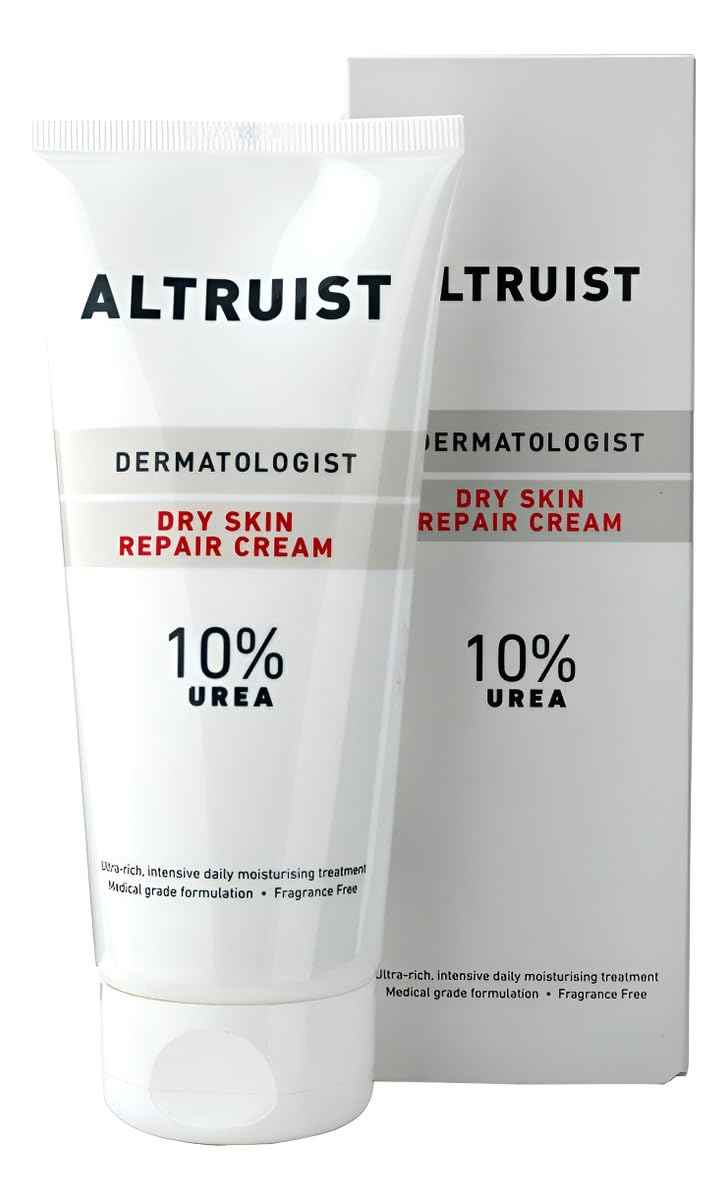 ALTRUIST. Dermatologist Dry Skin Repair Cream 10% Urea – Medical grade moisturiser with Glycerin and Urea by Dr Andrew Birnie, suitable for sensitive skin – 200 ml