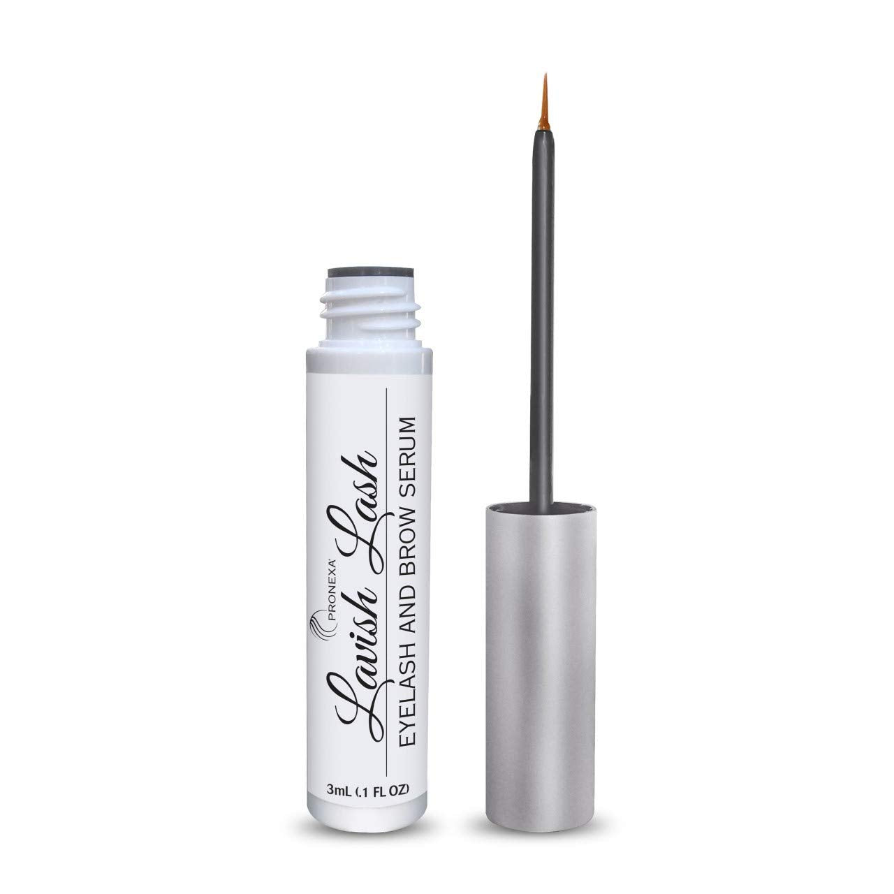 Pronexa Hairgenics Lavish Lash – Eyelash Growth Enhancer & Brow Serum with Biotin & Natural Growth Peptides for Long, Thick Lashes and Eyebrows! Dermatologist Certified, Cruelty Free & Hypoallergenic.