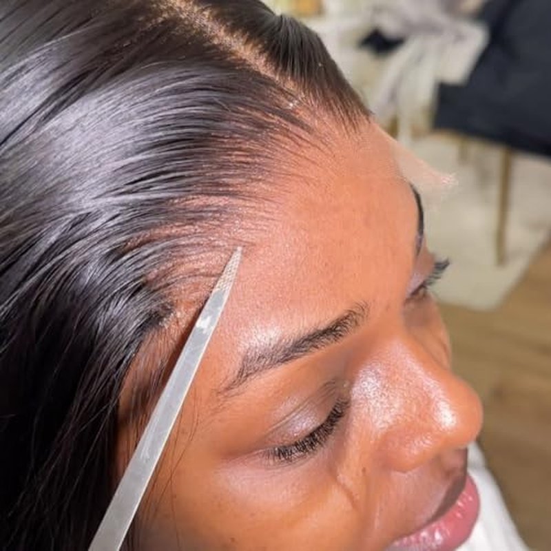 13x6 HD Swiss Lace Melt Skin Lace Closure Long Deep Parting Raw Hair Materials Straight Style Much Fuller with Natural Hair Line Human Hair Natural Black Color (16inch, HD 13x6 lace frontal)