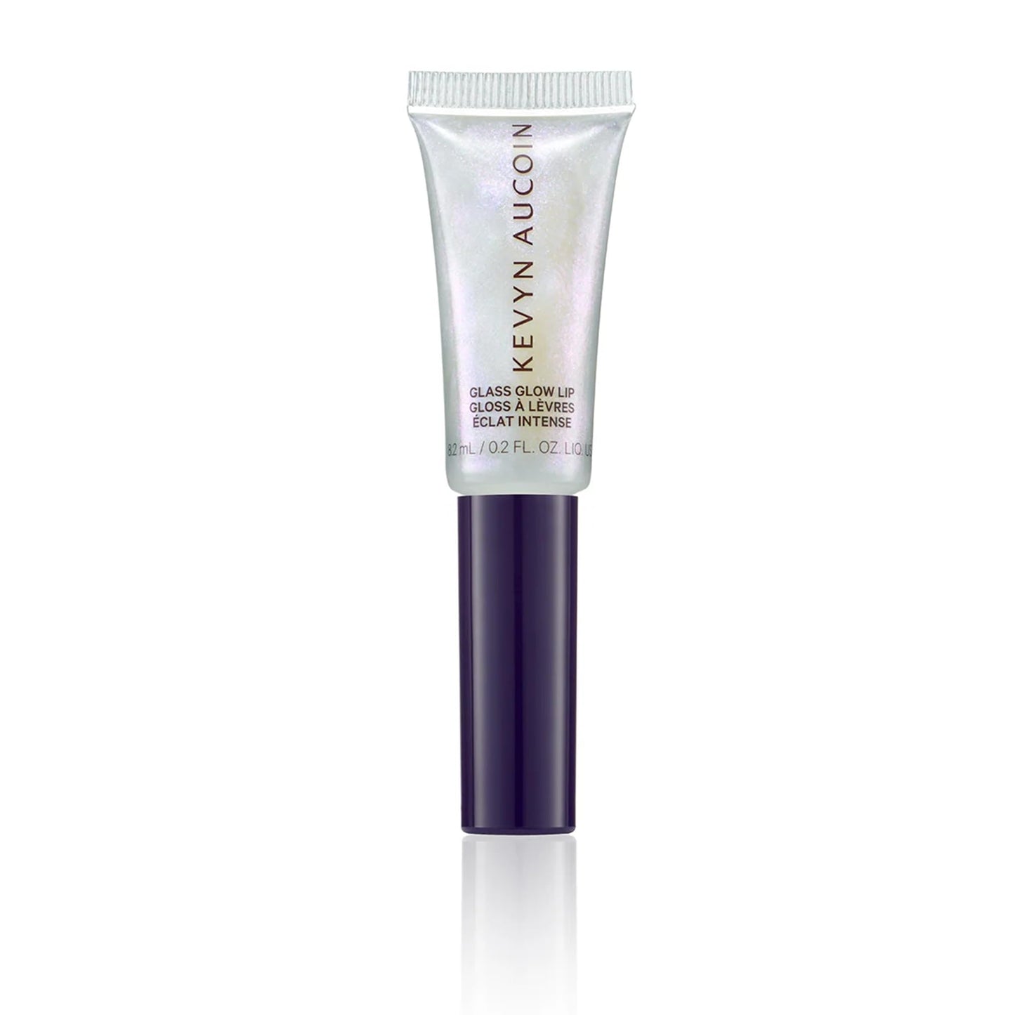 Kevyn Aucoin Glass Glow Lip, Crystal Clear: Multi-purpose lip gloss highlighter. 3D reflective glaze, comfortable wearing, non-sticky. Moisturize, protect, lock in shine. Makeup artist go to.