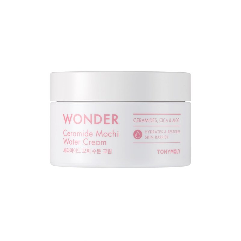 TONYMOLY Wonder Ceramide Mochi Water Cream – Korean Moisturizing Face Cream with Ceramides, Panthenol & Hyaluronic Acid – Hydrating Skin Barrier Repair Cream for Soft, Plump, Healthy Skin, 100ml
