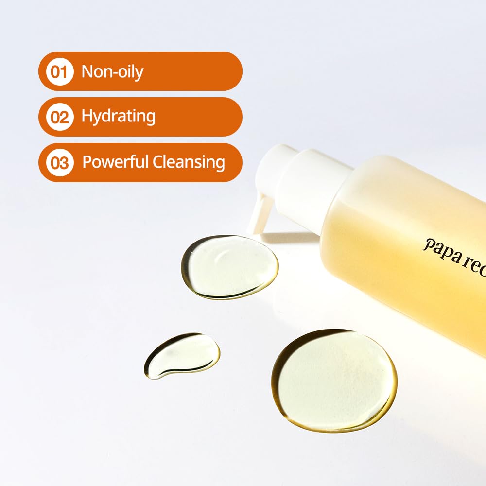 Papa Recipe Blemish Cleansing Oil - 300ml Rice Bran Oil Makeup Remover | Hydrating Korean Facial Cleanser