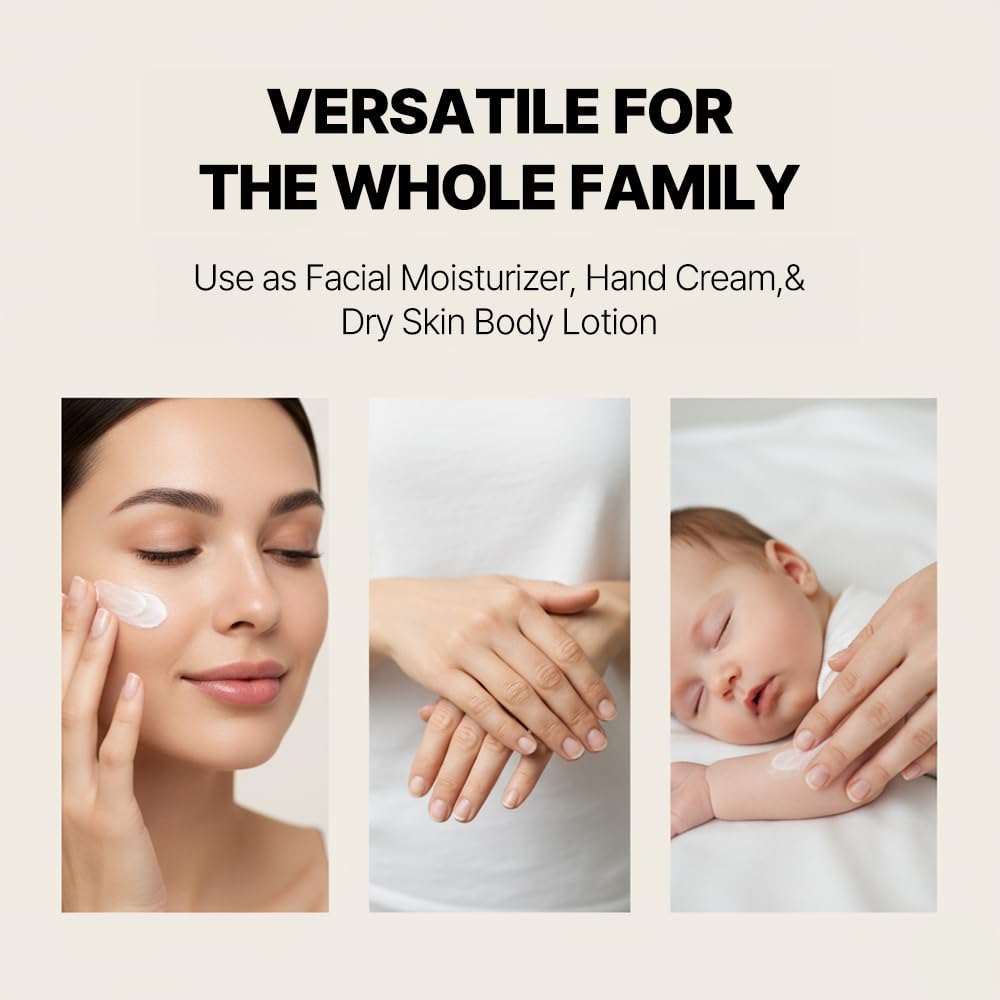 Calendula Cream Face Moisturizer for Sensitive Dry Skin - Cica & Ceramide Hydration | 100% Plant-Based Formula