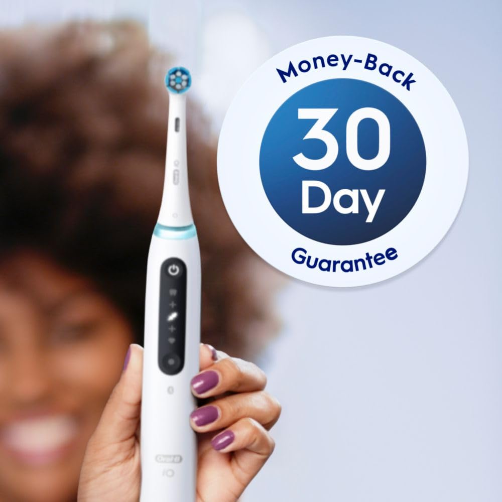 Oral-B iO Series Gentle Care Electric Toothbrush Replacement Brush Heads for an Oral-B Electric Toothbrush, 4 Count, White