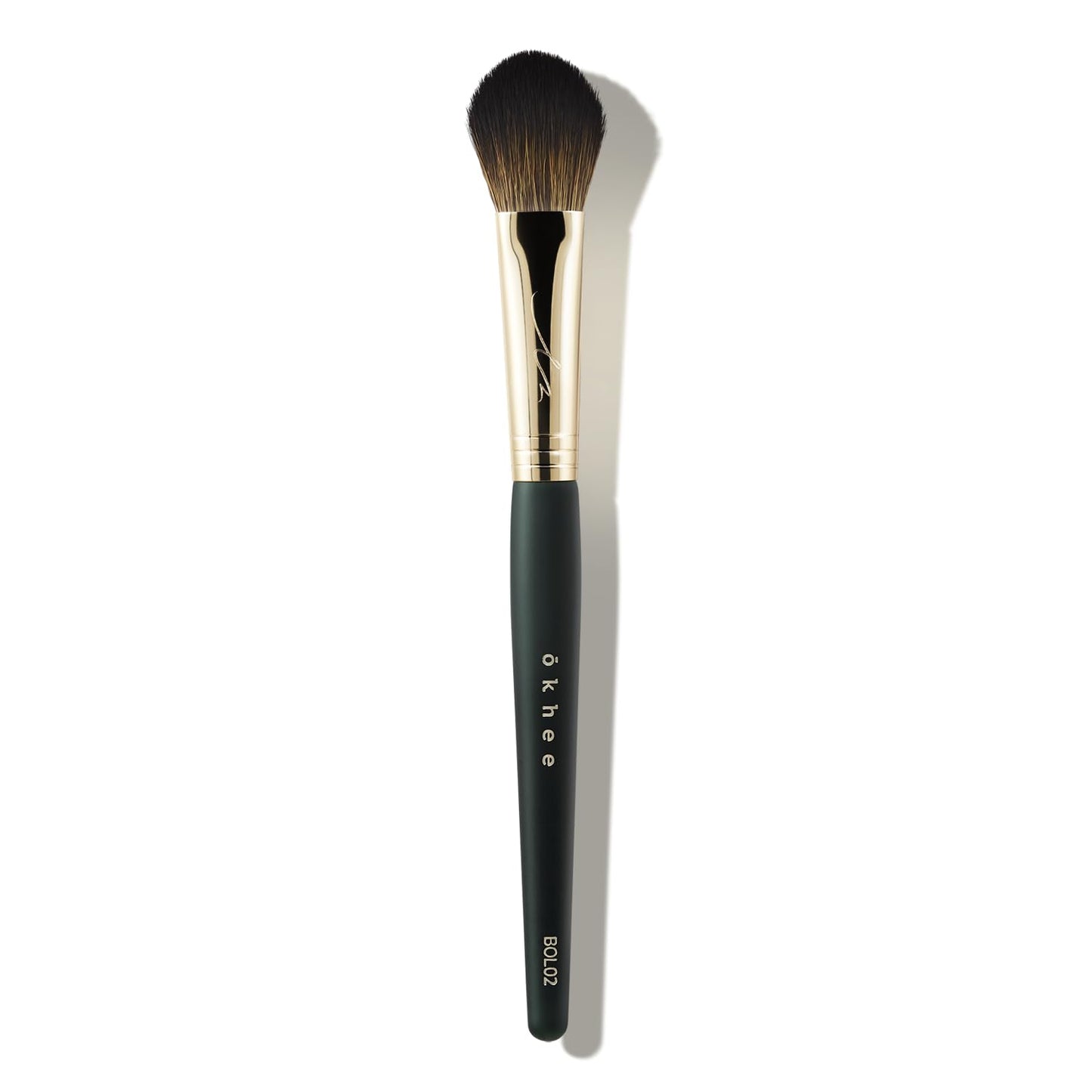 SOO ADOR okhee Point Cheek Brush BOL02 - Professional Point Blush Brush by K-Pop Makeup Artist Seo Ok - Dense Bristles for Bold Color Application & Blending in Small Areas - Premium K-Beauty
