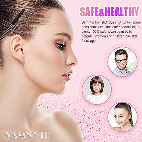 Hair Finishing Stick, 2pcs Hair Mascara for Flyaway Tamer, Fly Away Hair Tamer Stick for Enhance Gloss of Hair, Anti Frizz Broken Hair Baby Hair Flash Moment Flyaway Stick, Non-Greasy