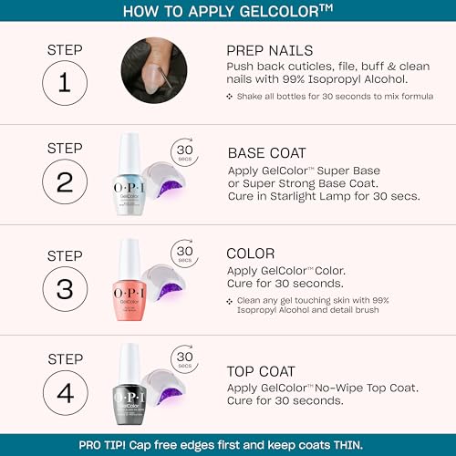 OPI GelColor LED Cure Gel Nail Polish | Nude & Brown Shades | Salon-Quality Shine, Long-Lasting Wear | Easily Soak Off Removal | Vegan & HEMA Free | 0.5 Fl Oz