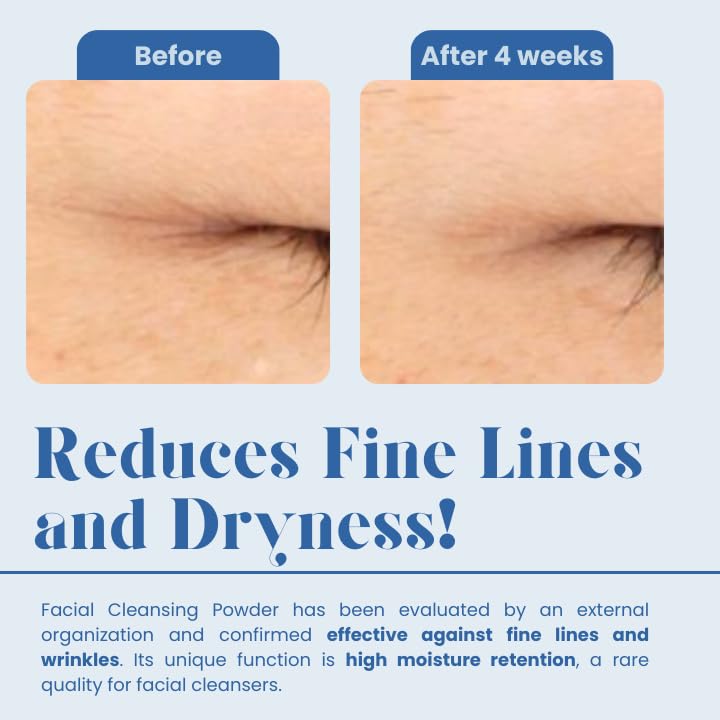 FANCL Facial Cleansing Powder – Japanese Powder-to-Foam Cleanser with Agar & Rice Starch, Gently Removes Impurities & Clogged Pores, Preservative-Free Hydrating Formula [US Exclusive Edition]