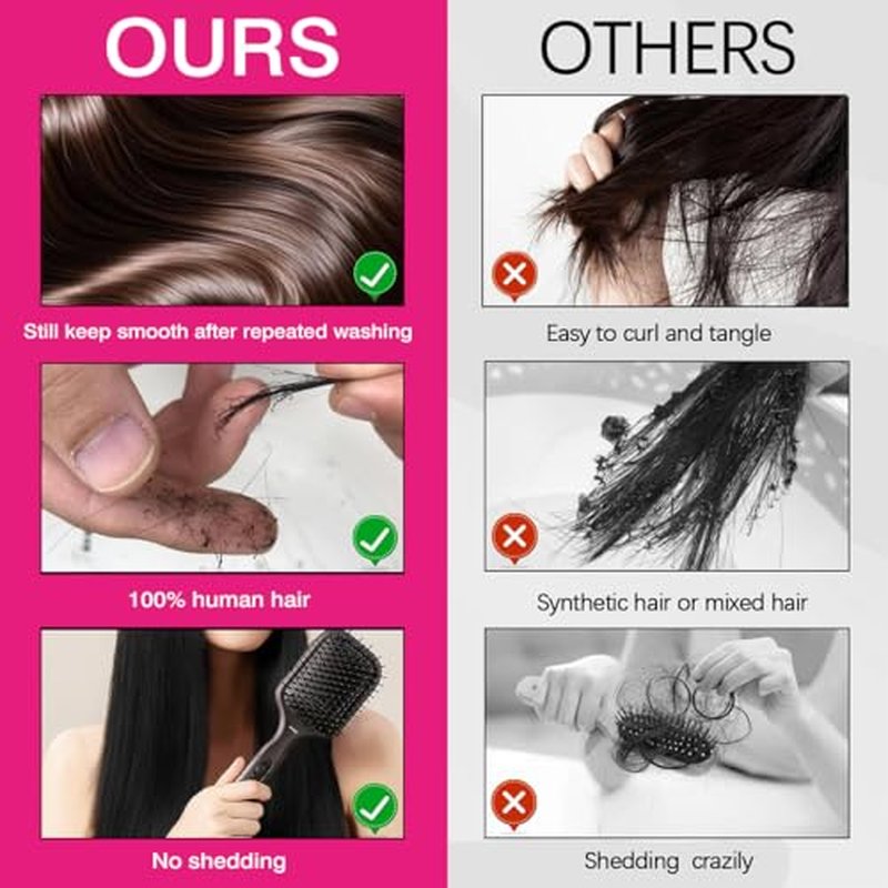Younsolo Brown Bundles Human Hair Straight 3 Bundles 100% Unprocessed Brazilian Bundles Human Hair 12A Chocolate Brown Straight Bundles Hair Extensions 4# Color 18 20 22 Inch