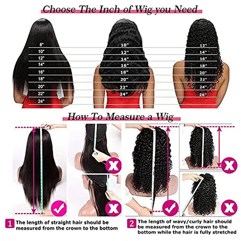 Deep Wave Headband Wig Human Hair 24 Inch Curly Headband Wigs for Black Women Human Hair Glueless None Lace Front Wigs Brazilian Virgin Hair Wig Machine Made 150% Density Natural Black Color