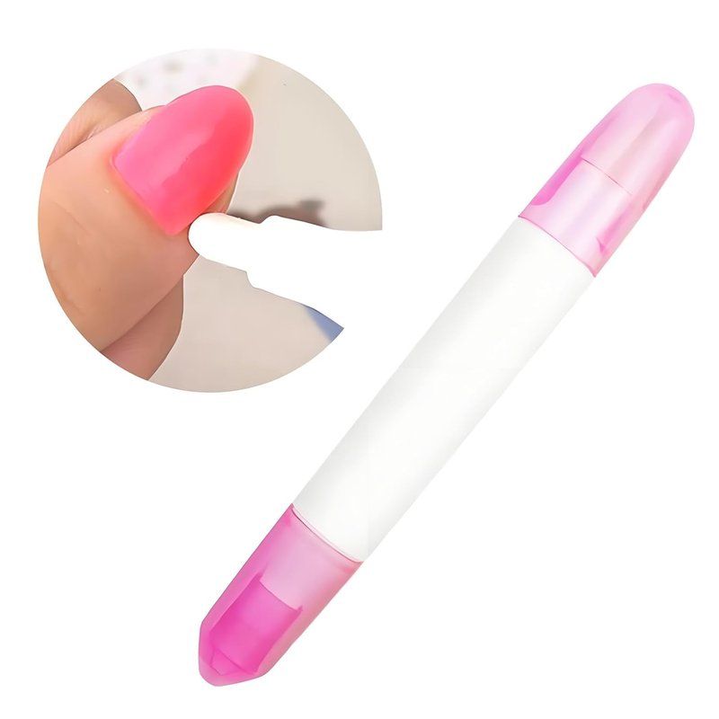 Nail Polish Corrector Pen Set - 2 Pcs with 3 Replaceable Tips | Quick Manicure Mistake Fix