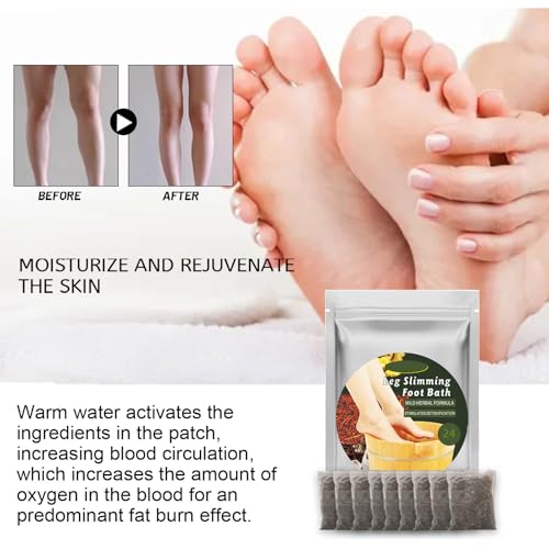 24Pcs Foot Soak Foot Bath Bag Spa Relaxation for Muscle Natural Mugwort Herb Bath Soak to Remove Leg Slimming Bath Bag Foot Care