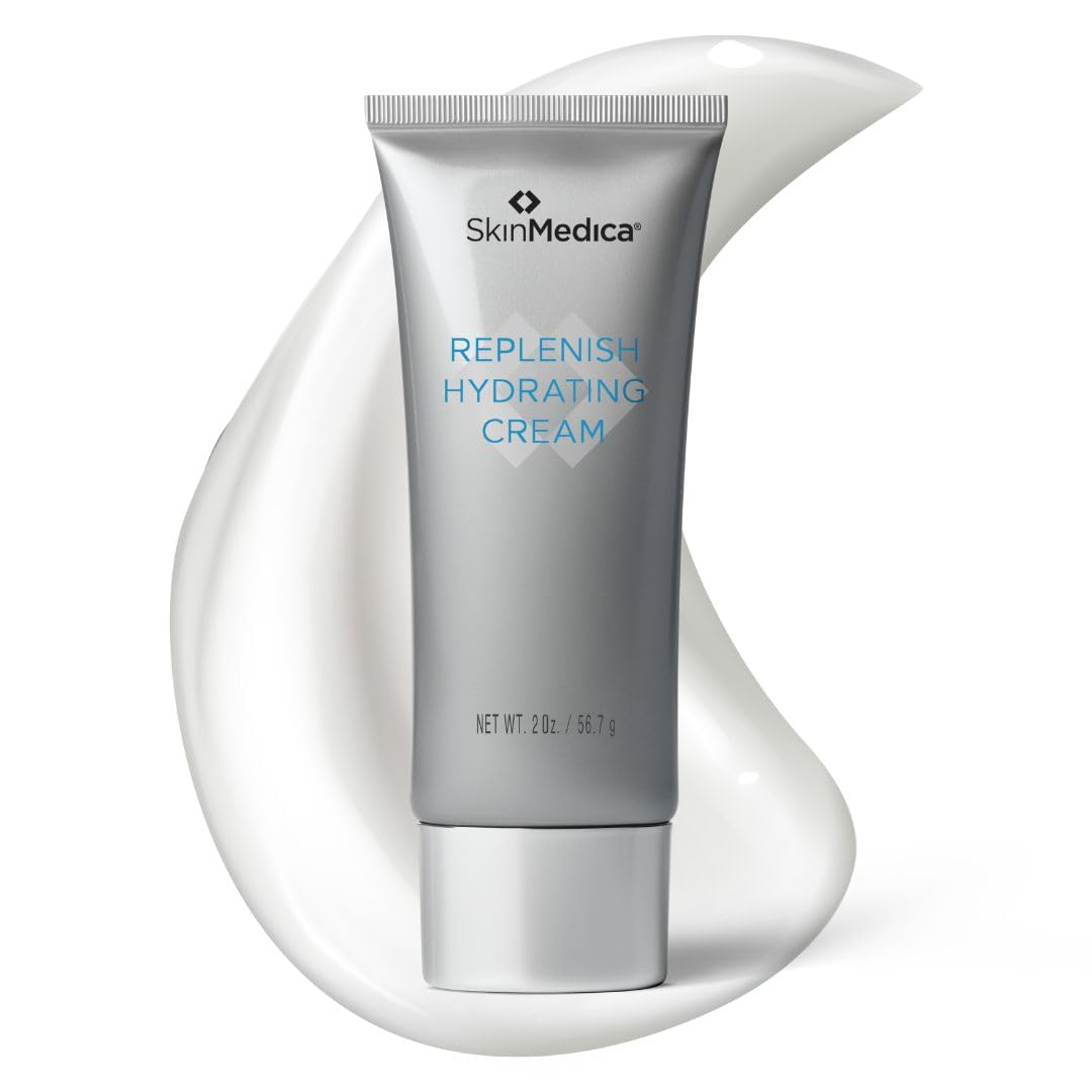 SkinMedica Replenish Hydrating Face Cream - Nourishing Face Moisturizer to Refresh & Soothe Sensitive Skin - Made with Vitamin C & E to Help Support Skin Moisture Barrier & Improve Radiance (2 oz)
