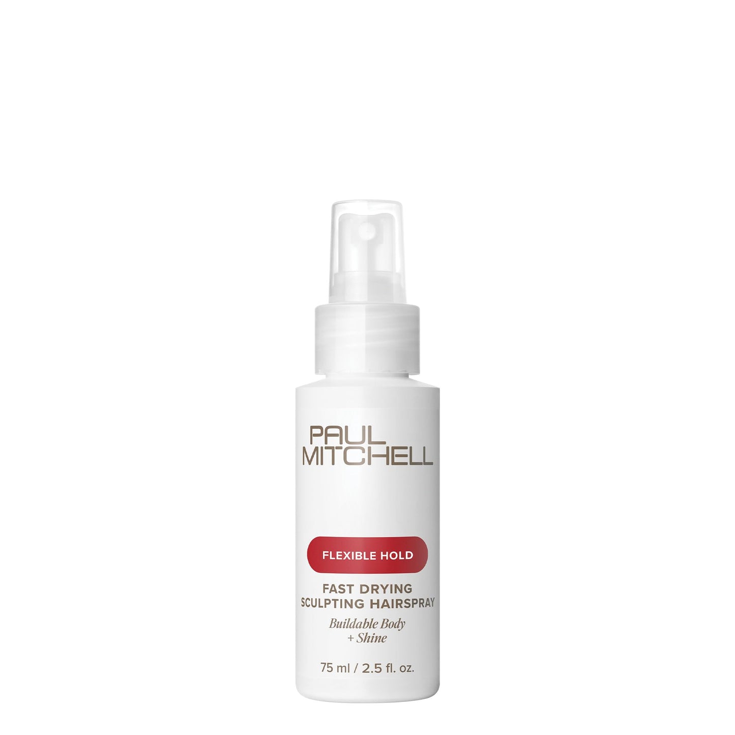 Paul Mitchell Fast Drying Sculpting Hairspray, Flexible Hold, Buildable Body + Shine, For All Hair Types, 2.5 oz
