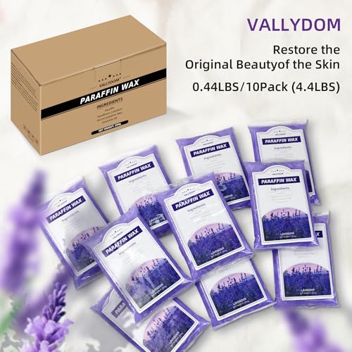 Paraffin Wax Refills, 10 Pack 200g Lavender Scented Paraffin Wax Blocks for Paraffin Bath, Paraffin Wax Machine Refills for Hand Feet Dry Skin,Rrelieves muscle fatigue, Hydration and nourish