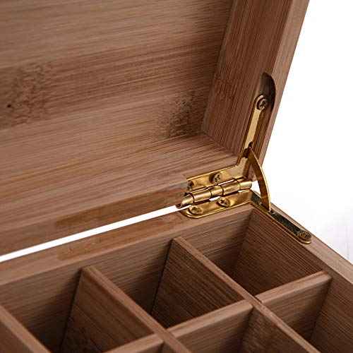 VolksRose Essential Oil Box Organizer, Premium Multi-Tray Essential Oils Storage Container Holds 25 Bottles, Natural Bamboo Aromatherapy Holder Carrying Case (5mL - 20mL)&100ml