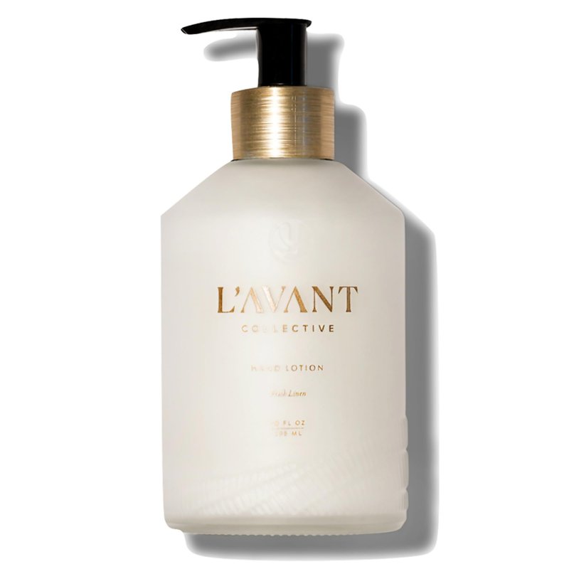 L'AVANT Collective Luxury Hand Lotion Refill | Moisturizing Plant-Based Hand Cream Refill, Non-Toxic, Lightweight Formula, Refills Glass Bottle Twice | 20 Fl Oz | Fresh Linen