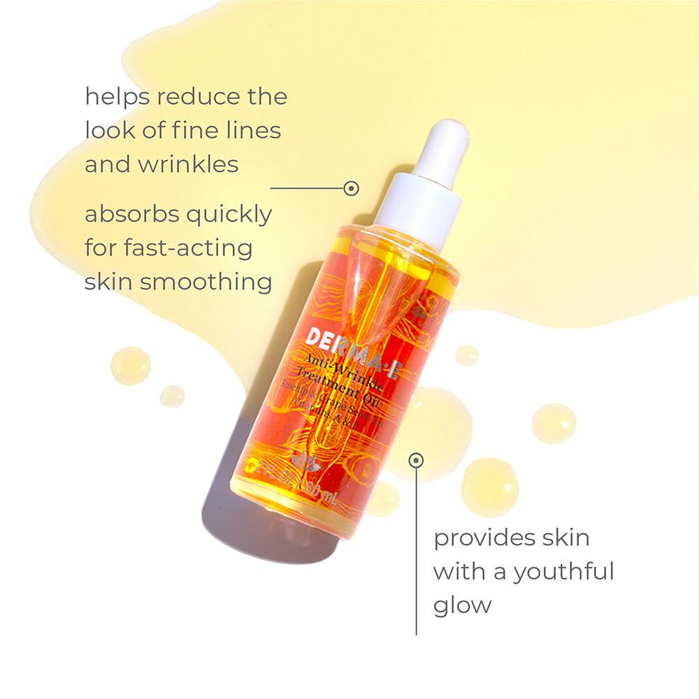 Derma-E Anti-Wrinkle Treatment Oil (Rosehip, Grape Seed, and Vitamins A and E Oils)