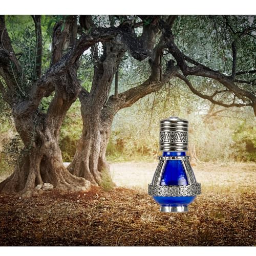 Spikenard Anointing Prayer Oil in Reusable Blue Cobalt Glass Vial 0.24fl.oz/7ml