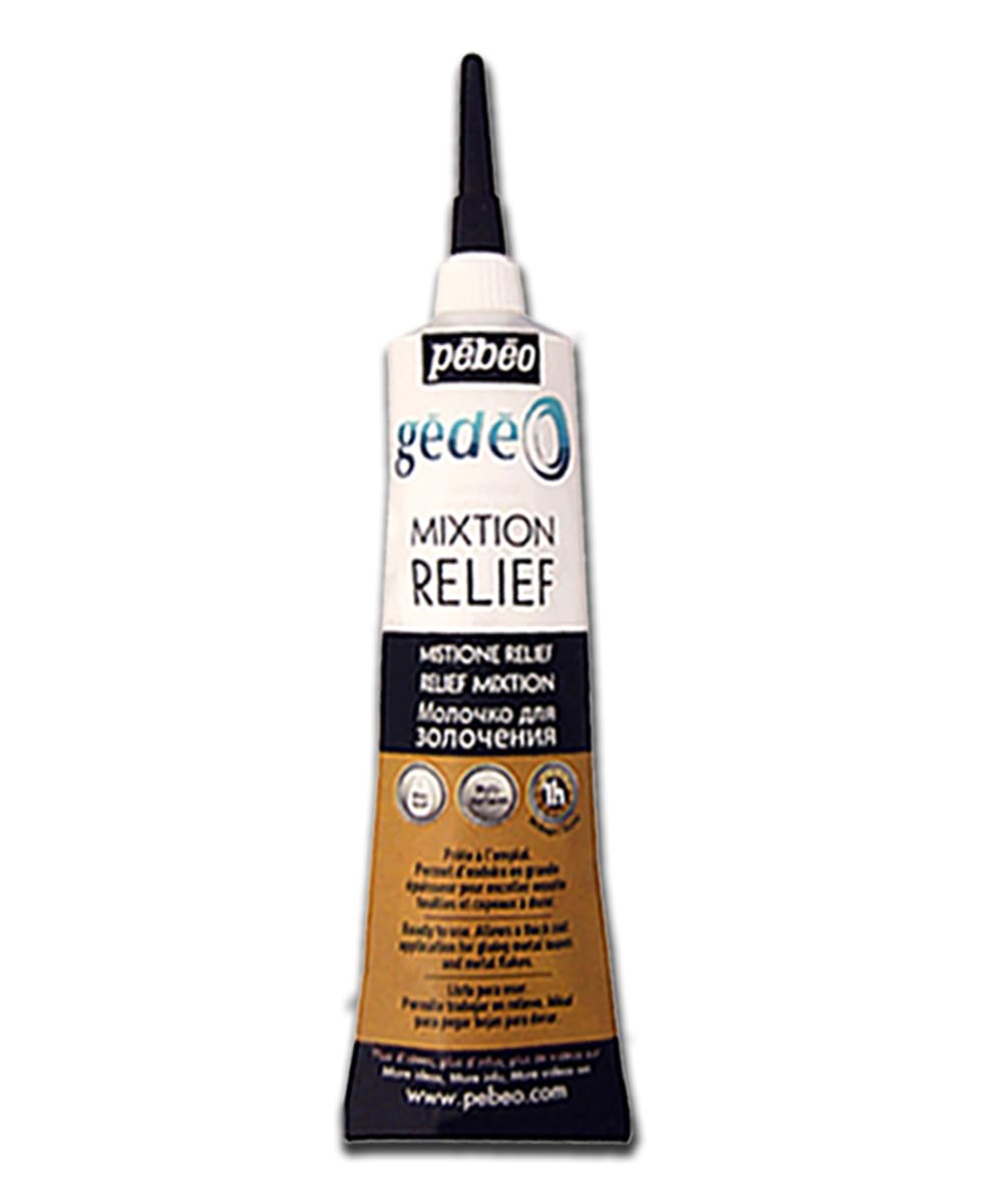 Pebeo Gedeo Mixtion Relief Gilding Paste, 37 ml Tube, Transparent