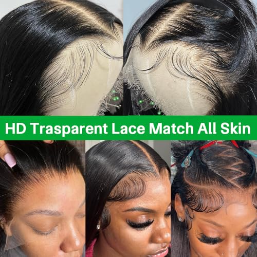 Body Wave Lace Front Wig - Human Hair, 30 Inch, 13x4 HD Transparent Lace, Glueless, Pre Plucked, 180% Density