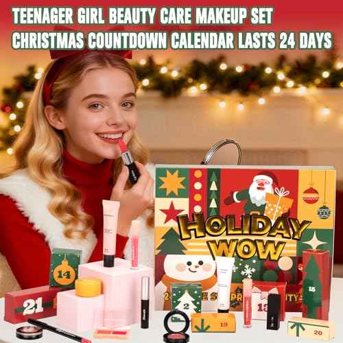 Makeup Advent Calendar 2025-24 Days Advent Calendar for Teen Girls Makeup Gift Set - Advent Beauty Calendar 2025, Individually Boxed Makeup & Cosmetic Surprises - Christmas Gifts for Teen Girls