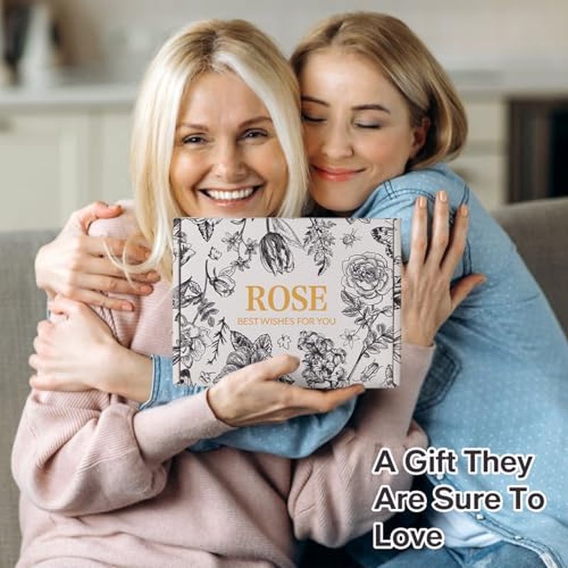 Spa Gift Set for Women- Luxury Rose 14 Pcs Bath Set, Home Spa Kit, Christmas Gift for Women, Birthday Gifts