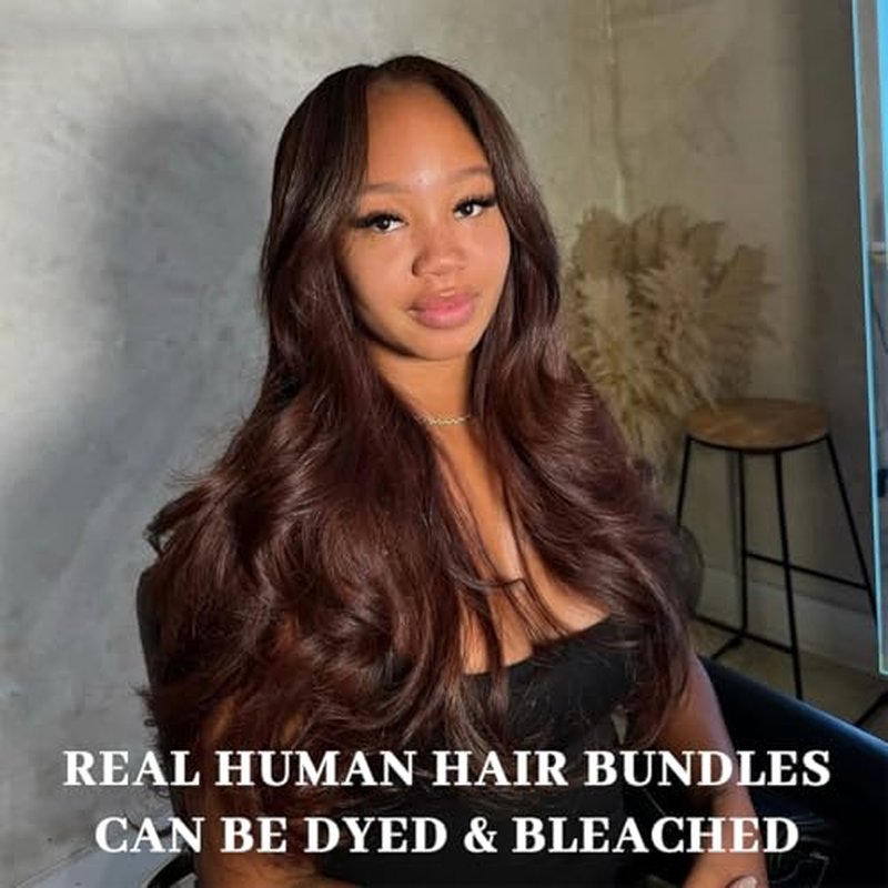 18 20 22 Inch Real Human Hair Bundles Body Wave 3 Bundles Unprocessed Natural Black Remy Body Wave Brazilian Virgin Cambodian Hair Wavy, 1b, No Tangle No Shedding, True to Length