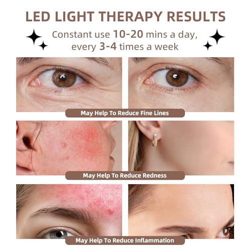 Multi Color LED Face Mask, Portable Red Light Therapy Mask, Home and Travel Skin Care